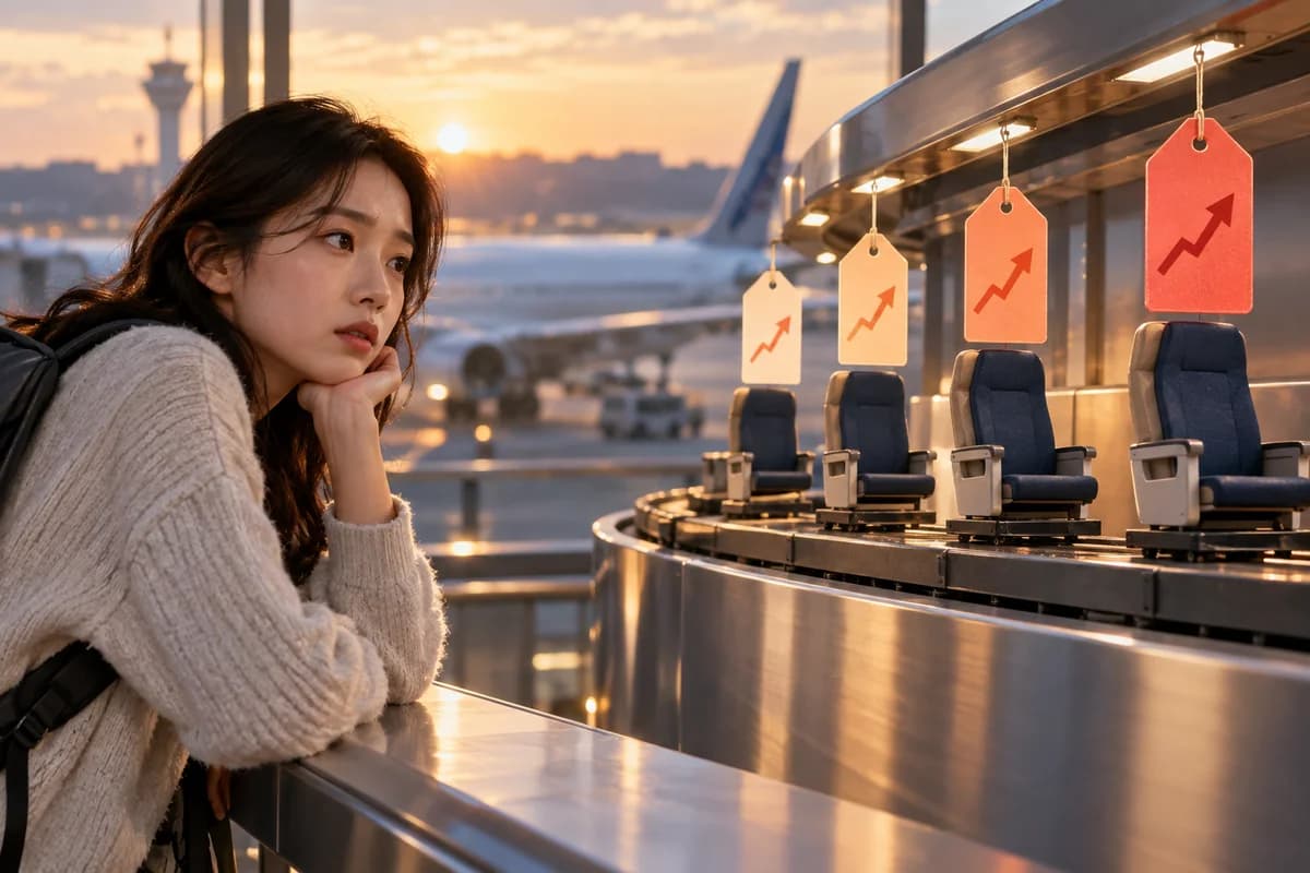 항공권 가격 알고리즘 주제를 표현한 이미지