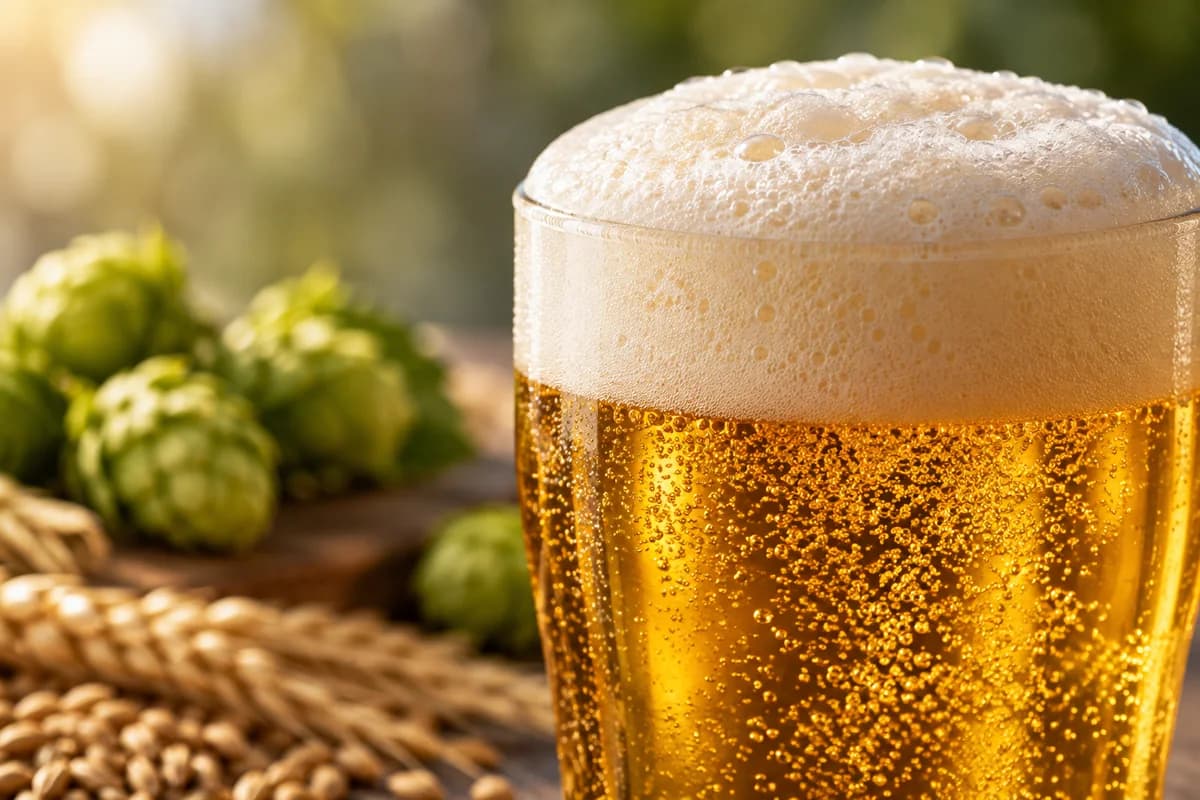 맥주 거품 주제를 표현한 이미지