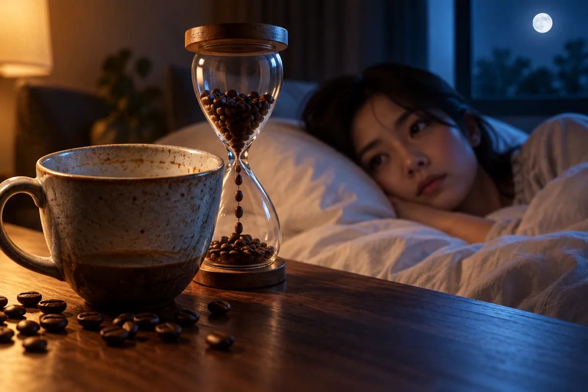 카페인 반감기 주제를 표현한 이미지